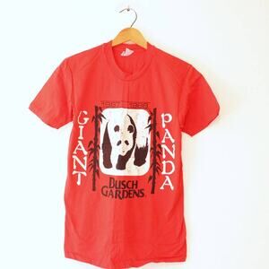 Vintage Busch Gardens Panda Bear 1987 1988 T Shirt Medium
